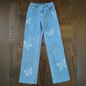 Hollister ultra high rise dad jean Vintage stretch 3R